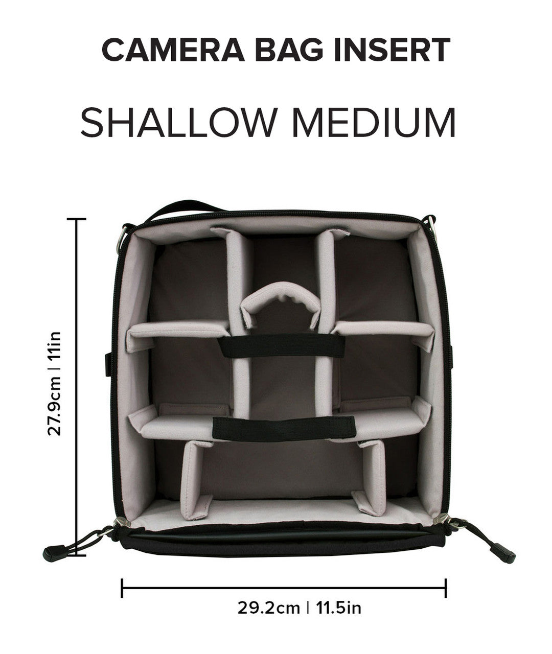 ICU - Shallow Medium Camera Bag Insert and Cube